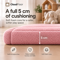 CloudFloor 5 cm Thick Play Mat — Blush