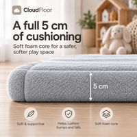 CloudFloor 5 cm Thick Play Mat — Light Grey