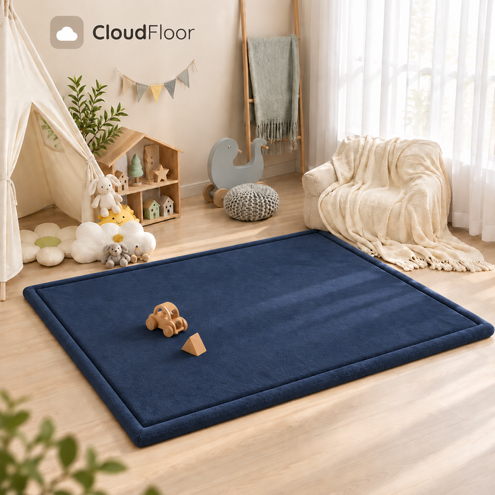 CloudFloor 3 cm Thick Play Mat — Navy Blue