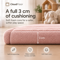 CloudFloor 3 cm Thick Play Mat — Blush