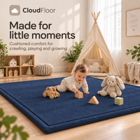 CloudFloor 3 cm Thick Play Mat — Navy Blue