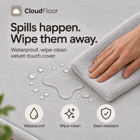 CloudFloor 3 cm Thick Play Mat — Light Grey