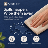 CloudFloor 3 cm Thick Play Mat — Navy Blue