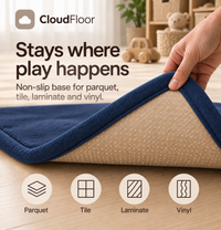 CloudFloor 3 cm Thick Play Mat — Navy Blue