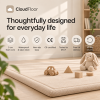 CloudFloor 3 cm Thick Play Mat — Beige
