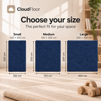 CloudFloor 3 cm Thick Play Mat — Navy Blue