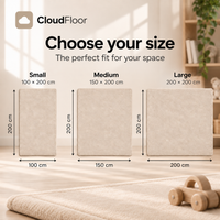 CloudFloor 3 cm Thick Play Mat — Beige